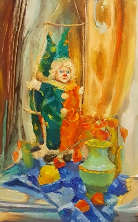 Картина Клоун с физалисом