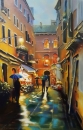 Картина «Львов. Дождливый вечер», художник Синицын Юрий, 5800 грн.