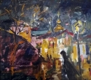 Картина «Ночной Киев», художник СА, 0 грн.