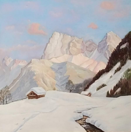 Картина Тишина в горах