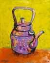 Картина «Яркий чайник», художник ЛД, 0 грн.