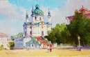 Картина «Андріївська церква», художник СС, 0 грн.
