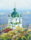 Картина «Андреевская церковь», художник Степанюк Татьяна, 0 грн.