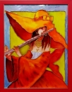 Картина «Девушка с флейтой», художник Беляева Оксана, 0 грн.
