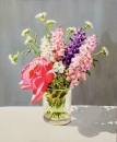 Картина «Букет с розой», художник Волощук Тамара, 0 грн.