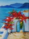 Картина «Солнечная Греция», художник Николаевич Татьяна, 550 грн.