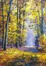 Картина «Багряне листя», художник Мох Александр, 0 грн.