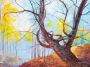 Картина «Туман в осеннем лесу», художник Мох Александр, 8600 грн.