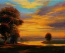 Картина «Рассвет», художник Попинова Оксана, 3800 грн.