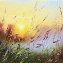 Картина «Ранок в травах», художник Степанюк Татьяна, 3000 грн.
