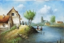 Картина «Сельский мотив», художник Литовка Дмитрий, 2800 грн.