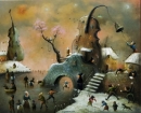 Картина «Вечоріє у місті скрипок», художник Литовка Дмитрий, 9000 грн.