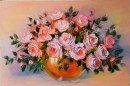 Картина «Рожеві троянди», художник Мельник Світлана, 2500 грн.