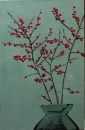 Картина «Червоні ягоди», художник Дарія Тимофіїва, 0 грн.