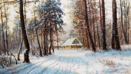Картина Зимовий ліс