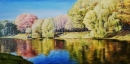 Картина «Осіння ріка», художник Боровик Оксана, 5000 грн.