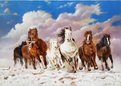 Картина Табун коней