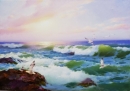 Картина «Чайки на світанку», художник Доняєв Олександр, 8500 грн.