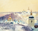 Картина «Лавра в зимку», художник Ступка Сергій, 2800 грн.