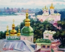 Картина «На пагорбах Лаври», художник Кутилов Ю.К., 1800 грн.