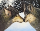 Картина «Пара вовків», художник Кузьменко Валерій, 2500 грн.