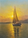 Картина «Море. Яхта. Романтика», художник Кушанов Сергій, 35000 грн.